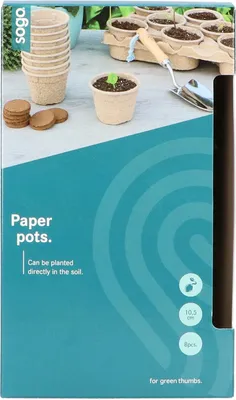 Produktbild von 11 x 11 cm Paperpot (8 Stück) | Anzuchttöpfe von Sogo