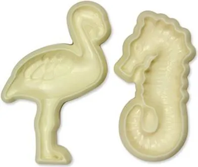 Produktbild von Plastikform Seepferdchen und Flamingo
