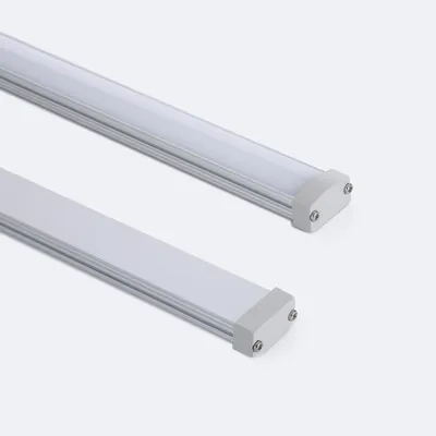 Produktbild von Aluminiumprofil Wasserdicht IP65 Aufbau 2m für LED Streifen bis 8 mm Aluminium 2 m Weiß transluzent