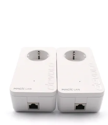 Produktbild von devolo Magic 2 – 2400 LAN Starter Kit: Weltweit schnellster Powerline-Erweiterungs-Adapter