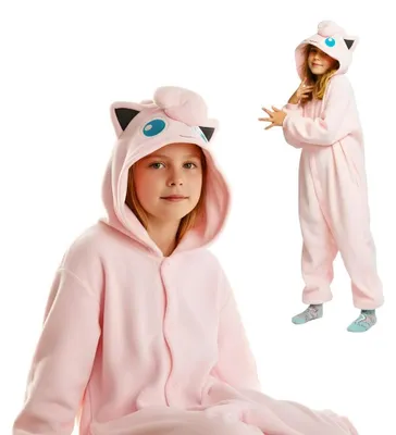 Produktbild von Pyjama Onesie Kigurumi Kostüm für Kinder Pokemon Jigglypuff 110