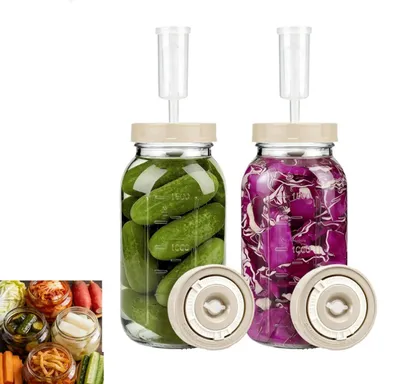 2er-Set Fermentationsgläser 2 L mit Gärverschluss