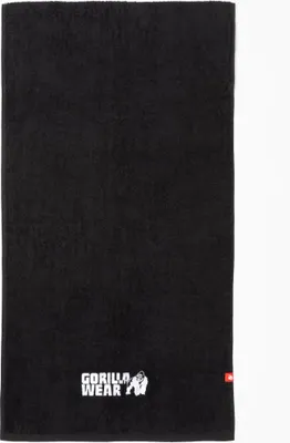 Produktbild von Gorilla Wear Gym Towel Zip Pocket Black 50x100cm