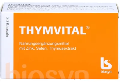 Zdjęcie produktu dla Kapsułki THYMVITAL z ekstraktem z grasicy, selenem i cynkiem, 30 kapsułek