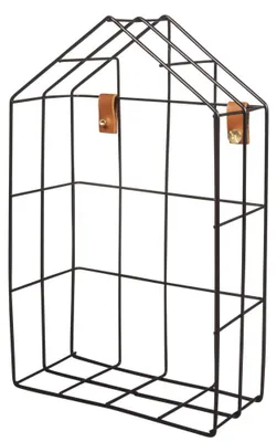 Zdjęcie produktu dla Półka druciana 16 x 7 x 25 cm - Czarna