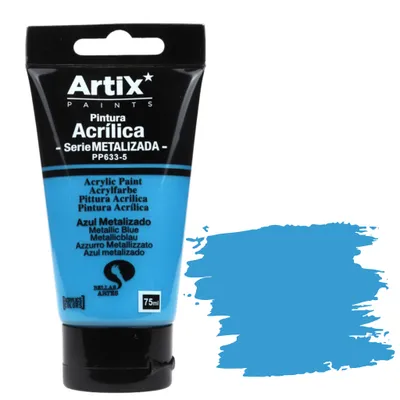 Zdjęcie produktu dla Farba akrylowa METALLIC BLUE Artix PP633-5, 75 ml