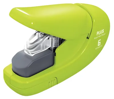 Image de Plus Japan 31146 Agrafeuse sans agrafes - vert, jusqu'à 5 feuilles