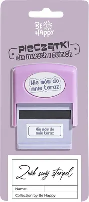 Produktbild von Stempel mit der Aufschrift „Sprich mich jetzt nicht an“ – Be-Happy Gifts