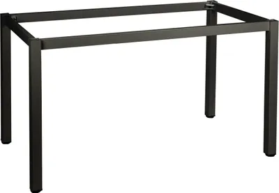 Produktbild von Metallrahmengestell mit quadratischem Bein, NY-A057/K, Bein mit einem Querschnitt von 5x5 cm, Abmessungen 176x76x72,5 cm, Schwarz