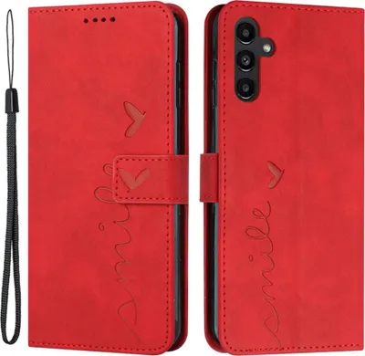 Produktbild von Samsung Galaxy A15 Hülle - Coverup Smile Klapphülle - Rot