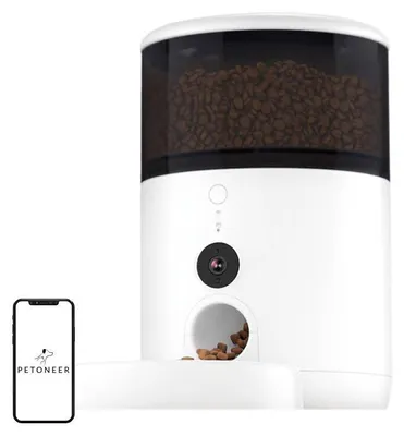 Productafbeelding van Intelligente voerdispenser Petoneer Nutrivue (met kom van roestvrij staal)