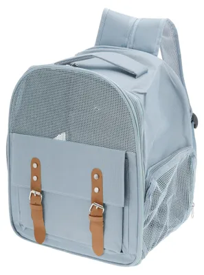 Haustierrucksack für Katzen & kleine Hunde, Blau, 32x25x39 cm
