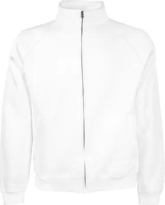 Image de Fruit Of The Loom Herren Sweatjacke BC370 (L) (Weiß)