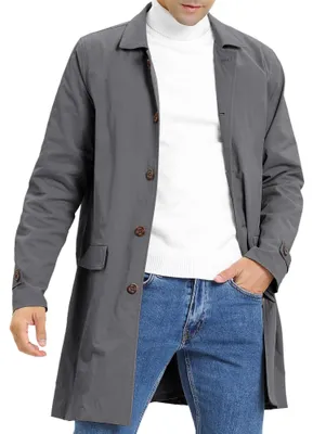Produktbild von Herren Trenchcoat - Wasserabweisend - Winddicht - Reverskragen - Komfortabel und Langlebig