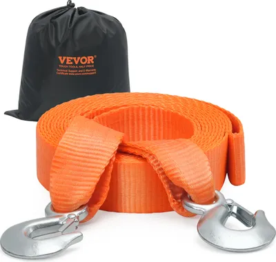 Produktbild von VEVOR Abschleppgurt für ATV-Autos mit Haken, 50 mm x 6 m, 7711 kg, Abschleppgurte mit Sicherheitshaken, robustes Abschleppseil für LKWs, Abschleppzubehör, Abschleppkabel für die Bergung am Straßenrand