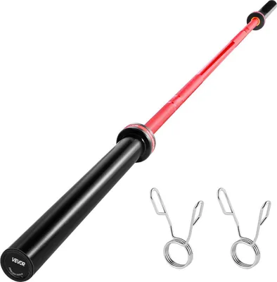Productafbeelding van 220 cm stang voor haltertraining, geschikt voor 2-inch gewichtsschijven, stang met geribbelde handgreep voor krachttraining, gewichtheffen, squats, deadlifts, bankdrukken, bicepscurls en overhead presses, met een draagvermogen van 453 kg (1000 lbs)