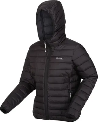 Immagine prodotto di Giacca trapuntata Regatta Marizion da donna con cappuccio, Colore:Nero, Taglia:40