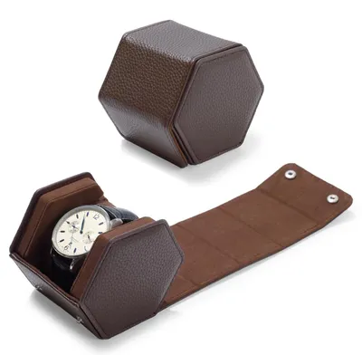 Zdjęcie produktu dla Omgoods - Eleganckie, skórzane etui na zegarek, idealne na podróże