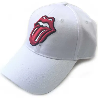 Zdjęcie produktu dla The Rolling Stones Classic Tongue Czapka White UNI