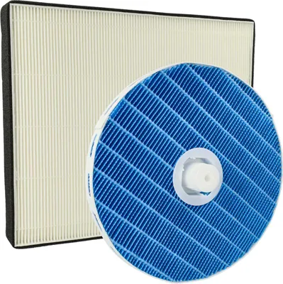 Produktbild von vhbw 2-teiliges Filter-Set kompatibel mit Philips HU5930/10 Luftreiniger / Luftwäscher - Filter, Befeuchtungselement