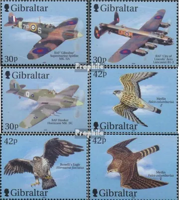 Produktbild von Briefmarken Gibraltar 2000 Mi 939-944 (kompl.Ausg.) postfrisch Kampffugzeuge
