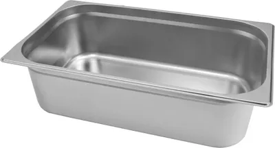 Zdjęcie produktu dla Pojemnik GN na posiłki, gastronomiczny 1/1 Mega-M ze stali nierdzewnej 530x325x150 mm