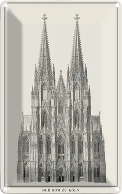 Produktbild von vianmo Blechschild 30x20 cm Zeichnung 20x30 Urlaub der Dom zu Köln Kölner Abenteuer Reisen