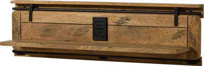 Produktbild von MASSIVMOEBEL24 Wandregal Mango 180x25x38 natur lackiert RAILWAY #191
