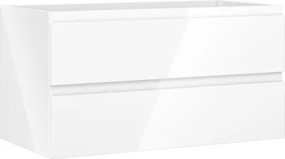 Produktbild von Mexen Orio Badezimmerschrank unter Waschbecken 90 cm, 2 Schubladen, weiß glänzend - 91A10-09047-2-BFF00