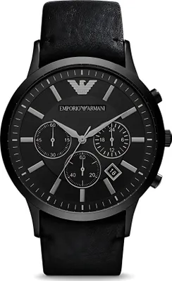 Produktbild von Emporio Armani Renato Herrenuhr schwarz AR2461