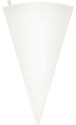 Produktbild von Spritzbeutel Standard aus Baumwolle, 350 mm, Weiß, mit Spitzenverstärkung und Aufhänger