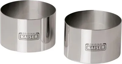Produktbild von Famanu Dessertringe 2-teilig - Edelstahl, hitzebeständig, 8 cm