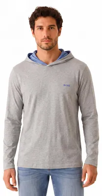 Produktbild von BOSS Leichter Herren-Baumwollhoodie 50515306