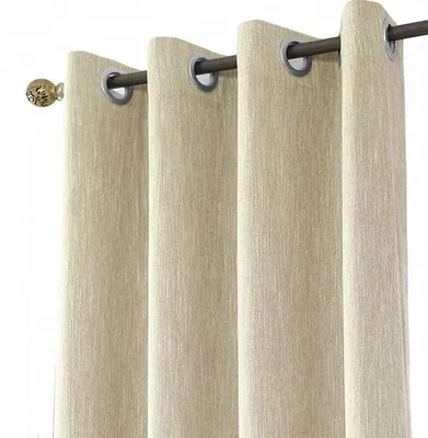 Produktbild von Linnenlook-Verdunkelungsgardinen in Beige für Wohnzimmer und Schlafzimmer