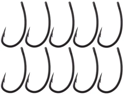 Produktbild von BKK Curved Shank Hooks - 10 Karpfenhaken, Größe:4