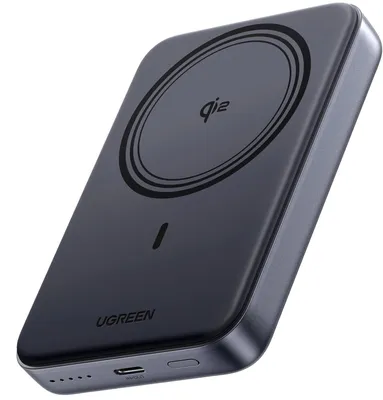 Produktbild von Ugreen Powerbank 45763, 10000mAh, 10000 mAh, Kabelloses Aufladen, 30 W, Grau