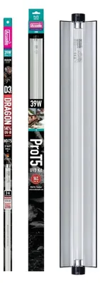 Productafbeelding van Arcadia Pro T5 Set Dragon 14% UVB 870mm | 39W terrariumverlichting met armatuur en reflector