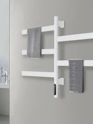 Imagen del producto de Calentador eléctrico de toallas para baño, con temporizador y función inteligente de ahorro de energía