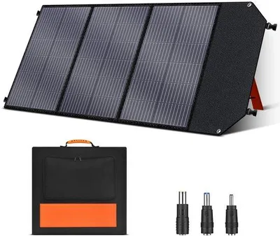 Obrázok produktu pre Prenosný solárny panel – 100 W – 18 V – monokryštalický – nabíjačka na cestovanie a kempovanie – ľahký – kompatibilný s rôznymi powerbankami a zariadeniami s USB