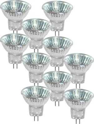Produktbild von 10 x Halogen MR11 GU4 12V 35W 35mm Kaltlichtspiegellampe Flood 30°