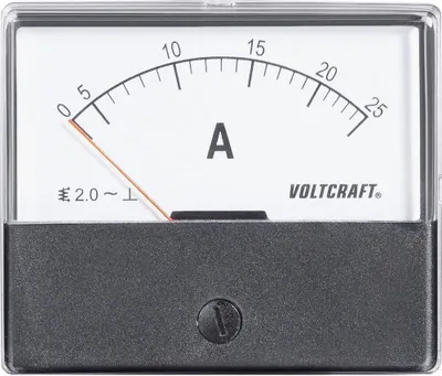 Produktbild von VOLTCRAFT AM-70X60/25A AM-70X60/25 A Einbau-Messgerät AM-70X60/25A 25 A Dreheisen