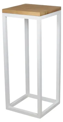 Produktbild von Blumenständer 62 cm Eiche Holz Weiß