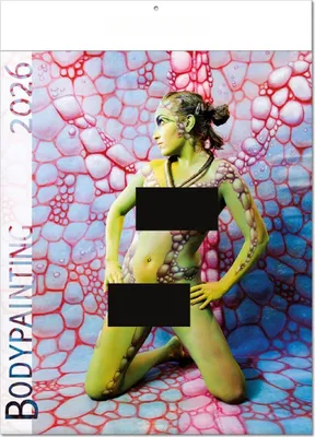 Produktbild von Erotikkalender 2026 Bodypainting – Wandkalender A3 – Kunstvoll bemalte Girls