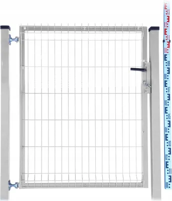 Zdjęcie produktu dla FURTKA 120cm ocynk PANELOWA dwa SŁUPKI ocynkowana 120 123 cm 123cm