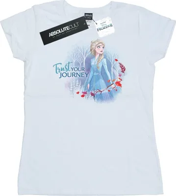 Produktbild von Disney - "Frozen 2 Trust Your Journey" T-Shirt für Damen BI21759 (XL) (Weiß)