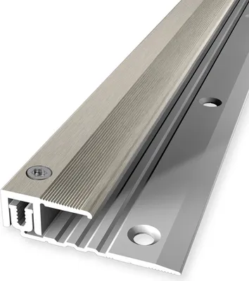 Produktbild von PROVISTON | Ausgleichsprofil | Abschlussprofil | Breite: 22 mm | Höhenausgleich: 6.5 - 16 mm | Länge: 1000 mm | Aluminiumprofil | Platinium | 1 Stück