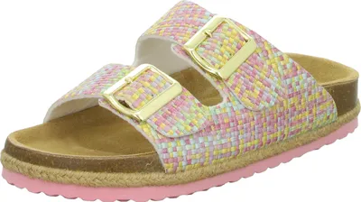 Produktbild von Alyssa Damen-Pantolette mit Tieffußbett Pink-Rosa-Mehrfarbig, Farbe:rot, EU Größe:38