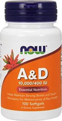 Produktbild von Vitamin A und Vitamin D 100 Kapseln NOW FOODS