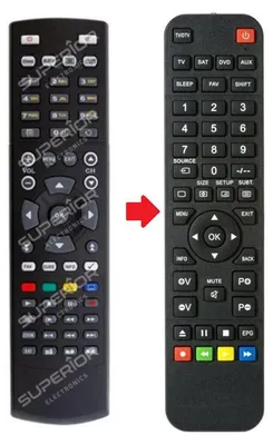 Produktbild von Ersatz Fernbedienung für Hirschmann S-HD904 | S-HD910 | S-HD920