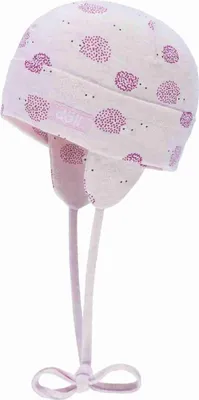 Produktbild von Döll Mädchen Bindemütze Rosa mit Igelmuster